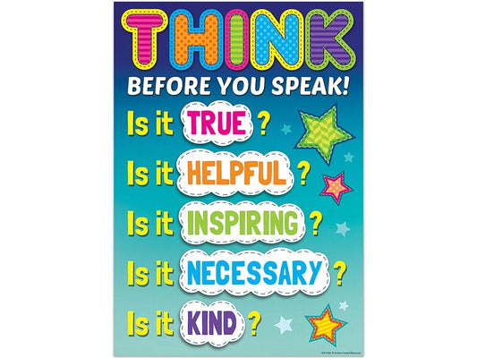 Think Before You Speak Poster - US 9313