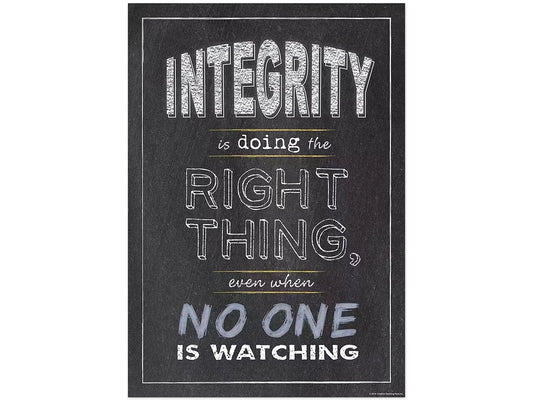 Chalk It Up! Integrity Poster - US 9901