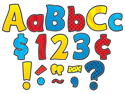 Superhero 4" Punch-Out Letters - US 6220