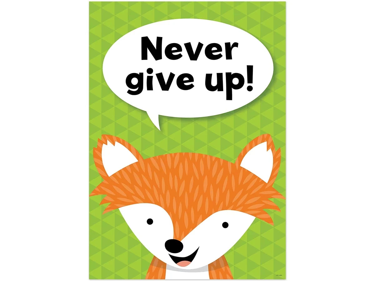 Woodland Friends Never Give Up Poster - US 6685
