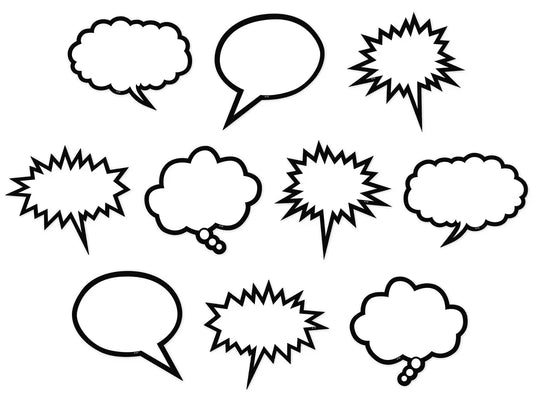 Superhero Speech & Thought Bubble Accents - US 8838