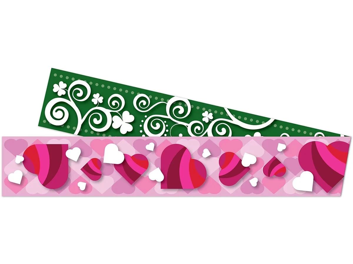 Hearts & Clovers Double-Sided Holiday Border - US 3511