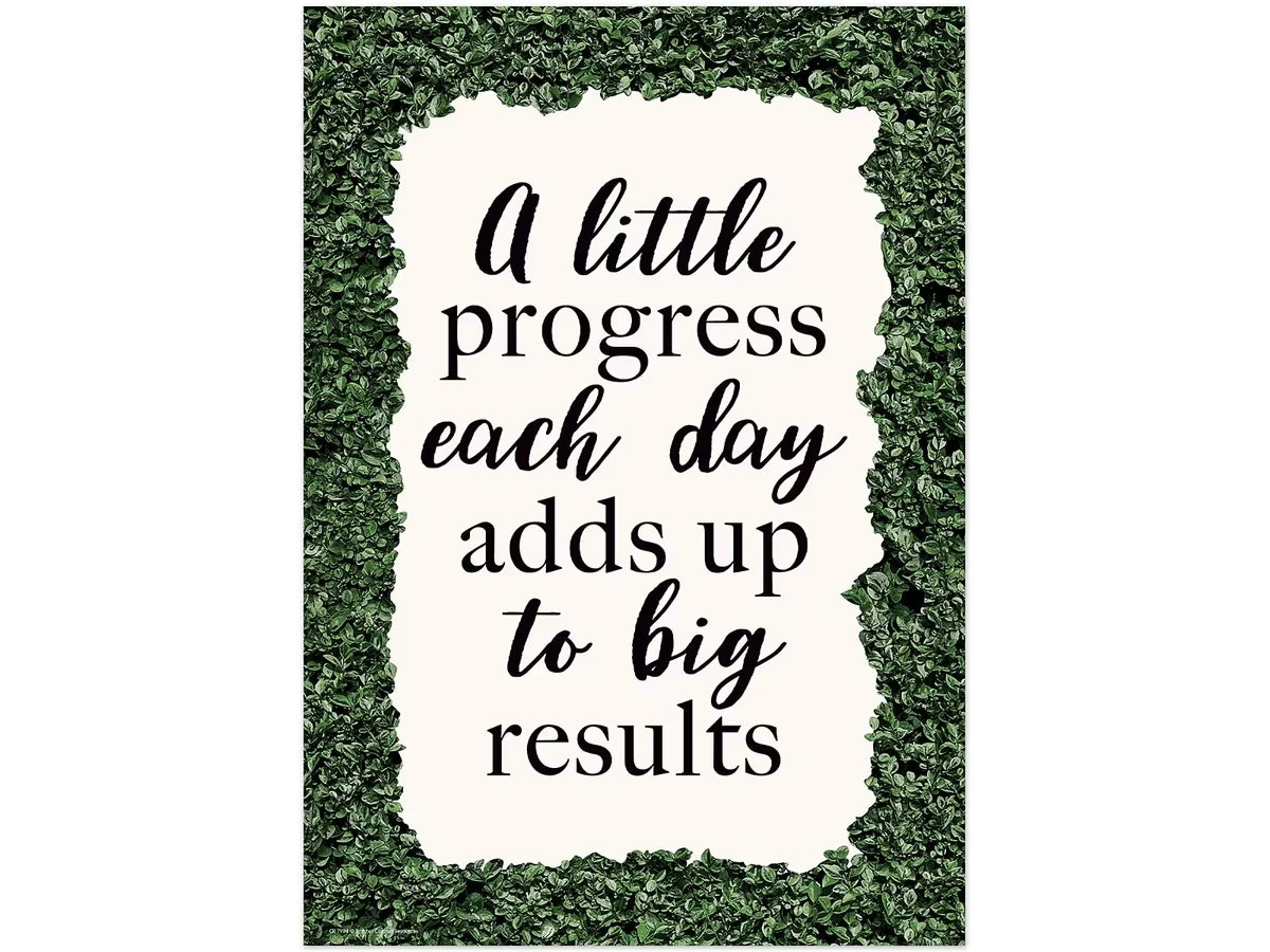 Modern Farmhouse A Little Progress Poster - US 3766