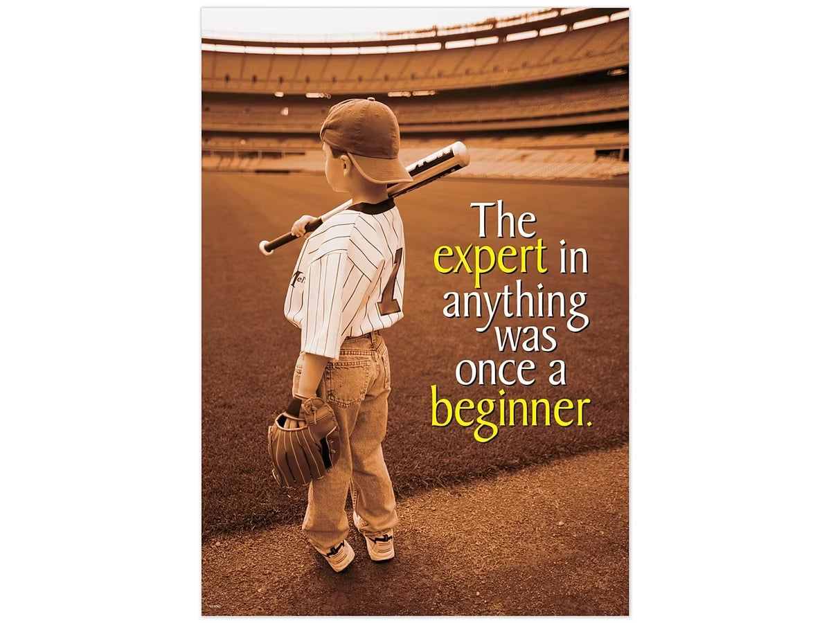 The Expert in Anything Was Once a Beginner Poster - US 3059