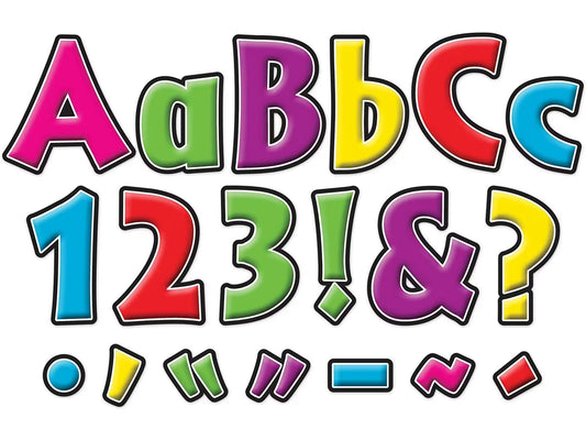 Neon 4" Punch-Out Letters - US 9382