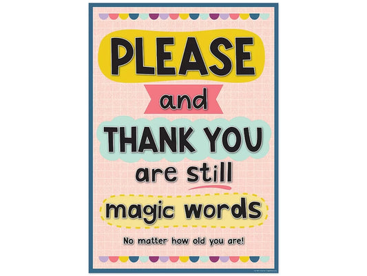 Oh Happy Day! Please and Thank You Poster - US 3572