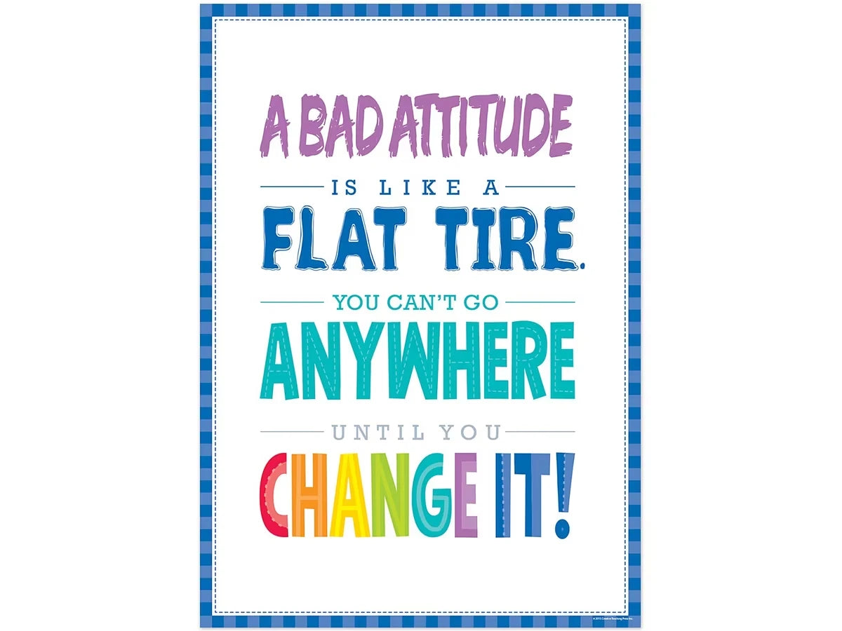 Painted Palette Bad Attitude Poster - US 7883