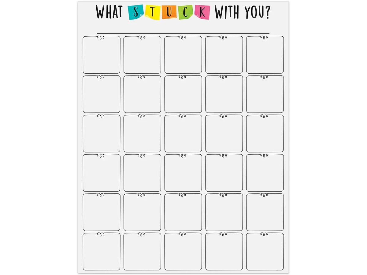 What Stuck with You? Reference Poster - US 9879