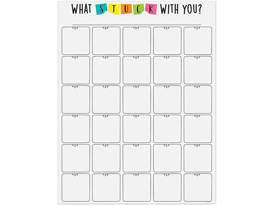 What Stuck with You? Reference Poster - US 9879