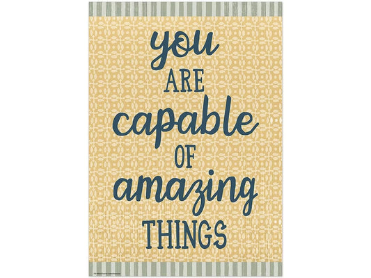 Classroom Cottage You Are Capable of Amazing Things Poster - US 1170