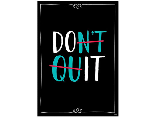 Core Decor Don’t Quit Poster - US 8727