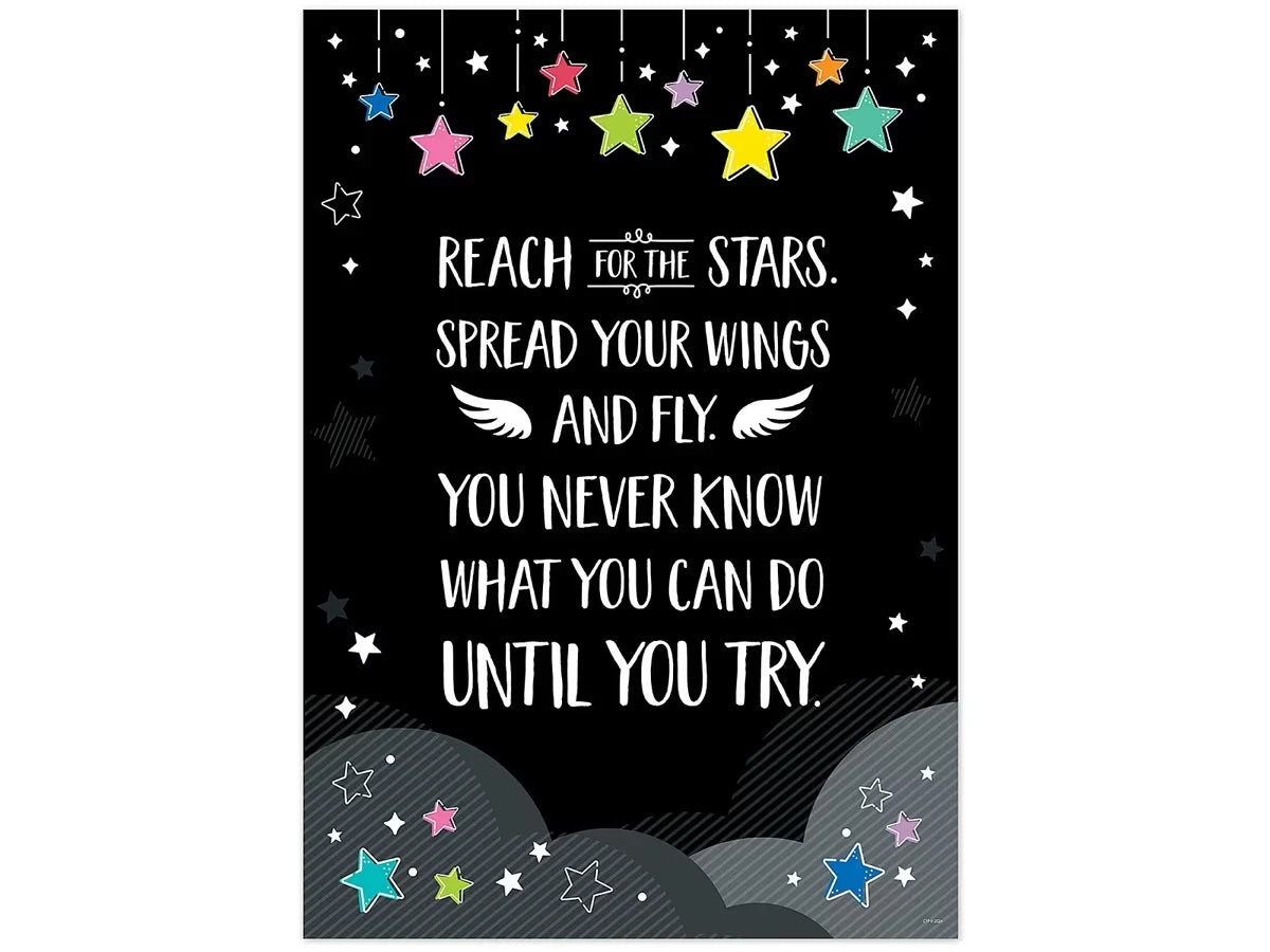 Star Bright Reach for the Stars Motivational Posters - US 3725