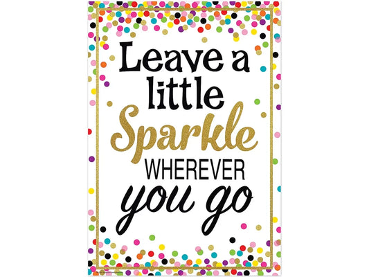 Confetti Leave a Little Sparkle Poster - US 3021