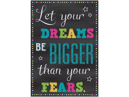 Chalkboard Brights Dreams Bigger Than Fears Poster - US 5915