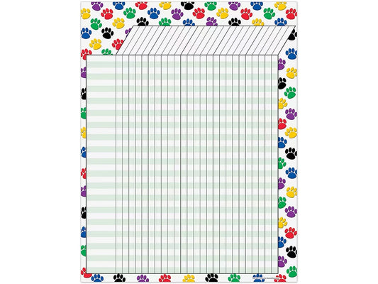 Paw Print Incentive Chart - US 4816