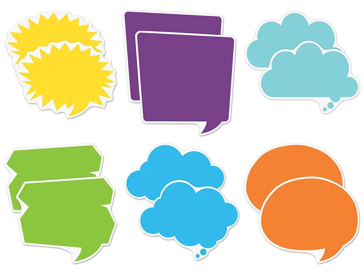 Colorful Speech & Thought Bubble Accents - US 4132
