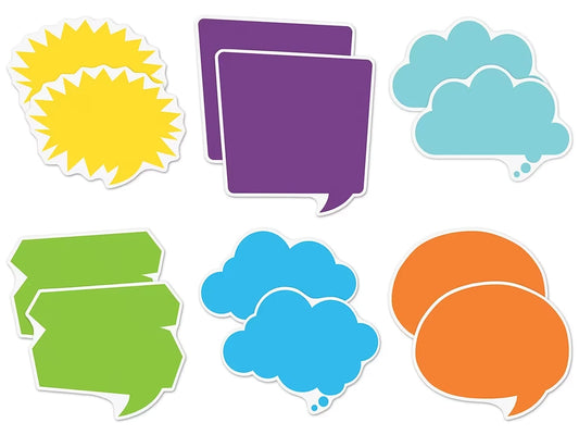 Colorful Speech & Thought Bubble Accents - US 4132