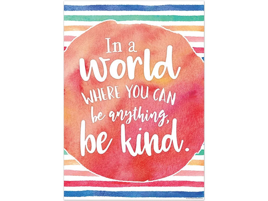 Watercolor Be Kind Poster - US 2646