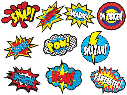 Superhero Word-Burst Accents - US 2091