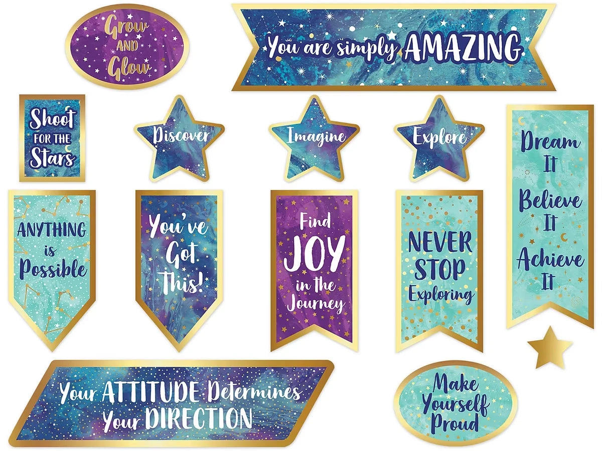 Galaxy Motivational Bulletin Board Set - US 5701