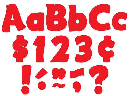 Red 4" Punch-Out Letters - US 7466