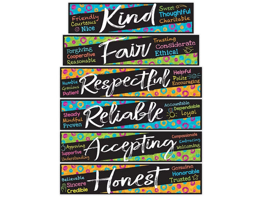 Color Harmony® Character Traits Bulletin Board Set - US 1348