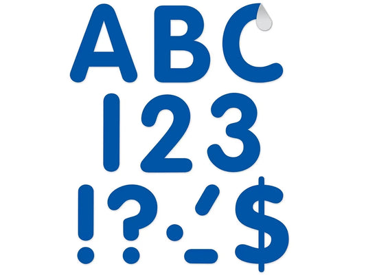 Blue Classic 4" Punch-Out Letters - US 8211