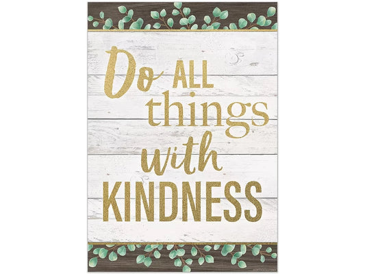 Eucalyptus Do All Things with Kindness Poster - US 6567