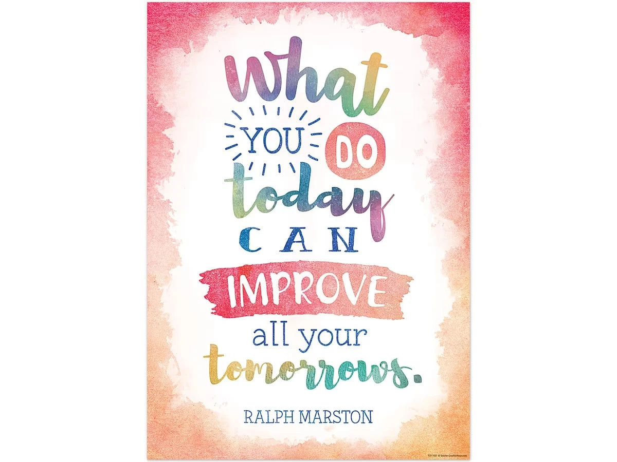 Watercolor What You Do Today Poster - US 7382