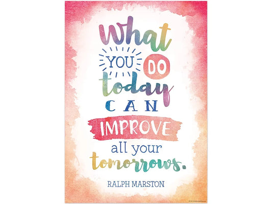 Watercolor What You Do Today Poster - US 7382