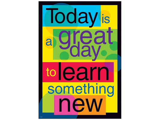 Today Is a Great Day to Learn Something New Poster - US 9457
