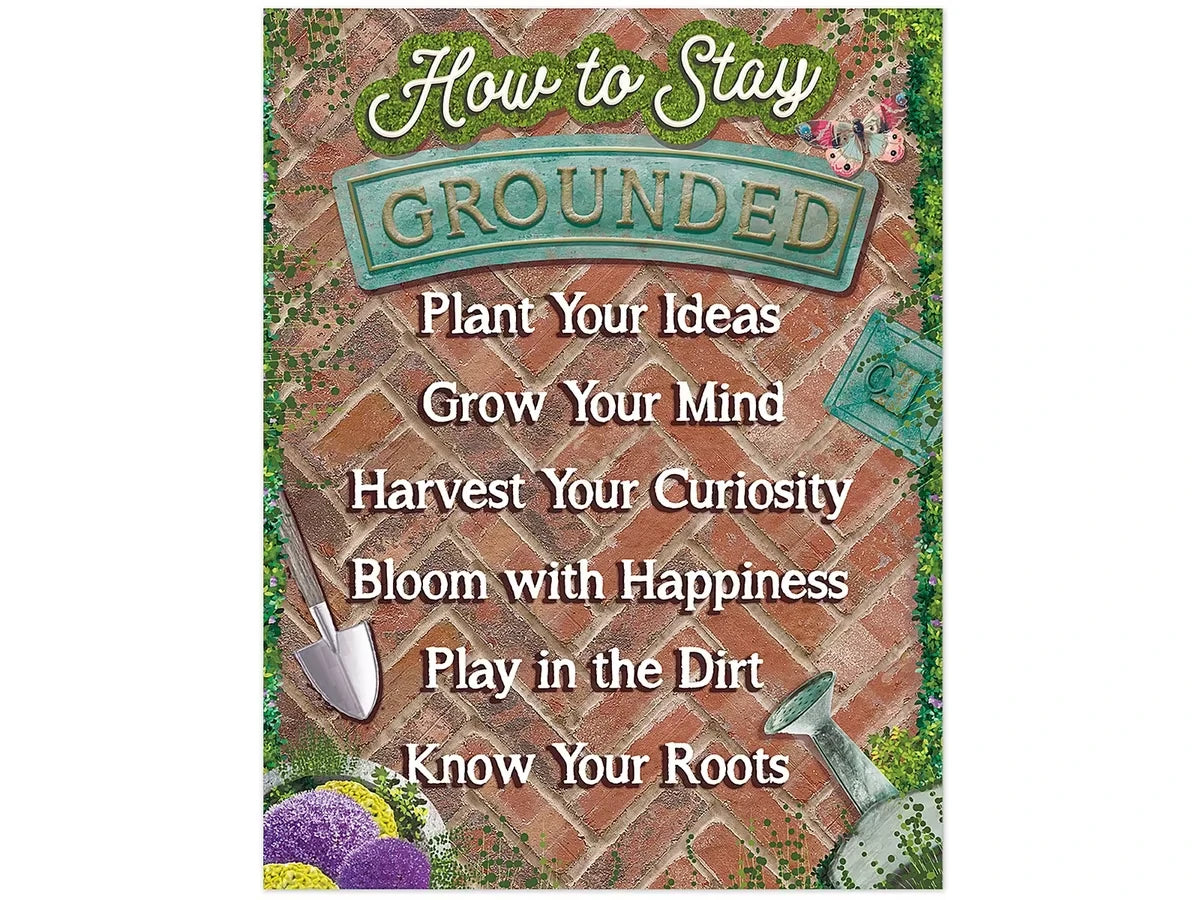 Curiosity Garden How to Stay Grounded Poster - US 9591