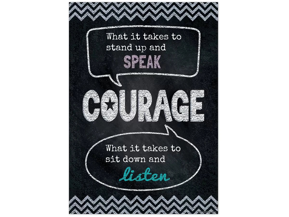 Chalk It Up! Courage Poster - US 4017