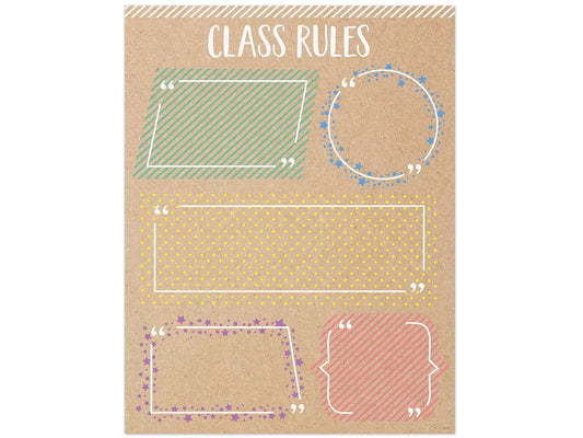 Krafty Pop! Classroom Rules Poster - US 4165