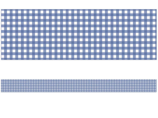 Farmers Market Blue Checkered Border - US 6222