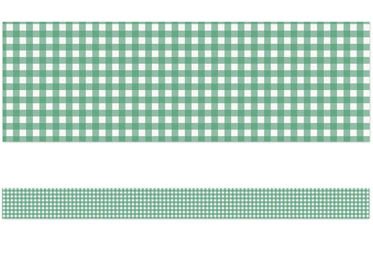 Farmers Market Green Checkered Border - US 5129
