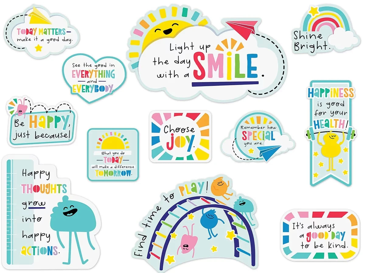 Happy Place Motivational Bulletin Board Set - US 4271