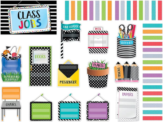 Bold & Bright Classroom Jobs Bulletin Board Set - US 6497