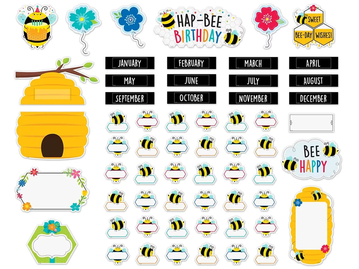 Busy Bees Birthday Bulletin Board Set - US 2953