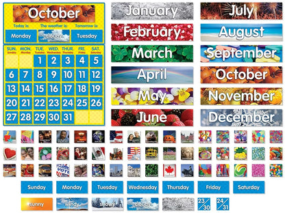Photo Card Calendar Bulletin Board Set - US 8846