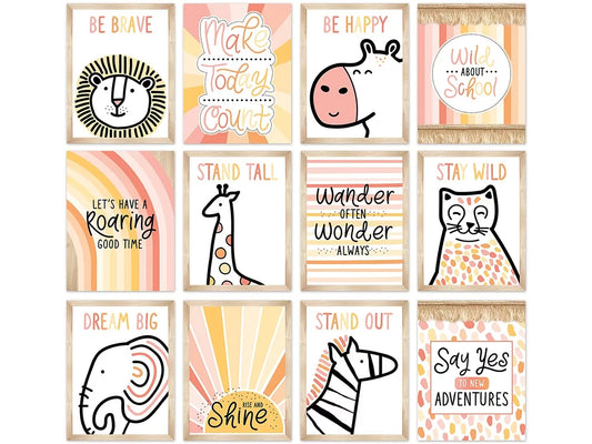 Simply Safari Motivational Mini Poster Pack - US 9477