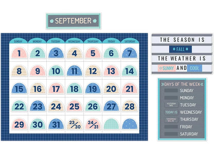 Calm & Cool Calendar Bulletin Board Set - US 5546