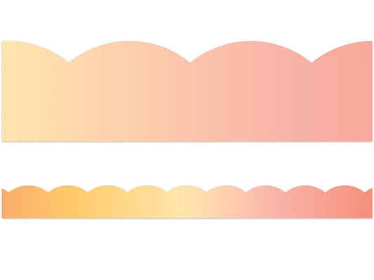Simply Safari Sunset Scalloped Border - US 7709