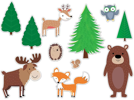 Woodland Friends Jumbo Animals Bulletin Board Set - US 5961