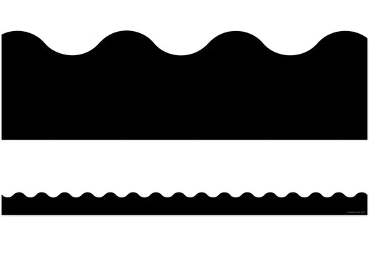 Dark Black Scalloped Border - US 1282