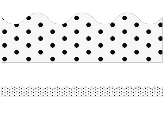 Industrial Chic Polka Dot Scalloped Border - US 3751