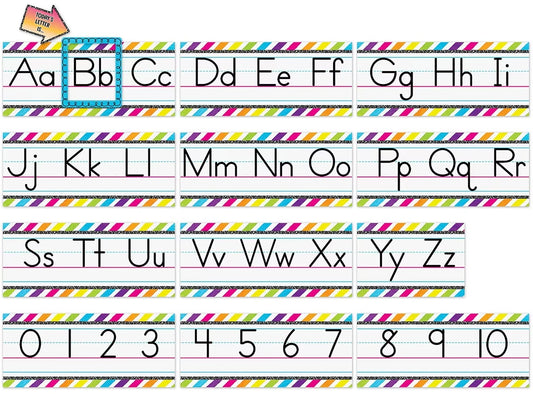 Brights 4Ever Traditional Manuscript Bulletin Board Set - US 4394