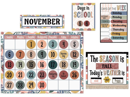 Wonderfully Wild Calendar Bulletin Board Set - US 4705