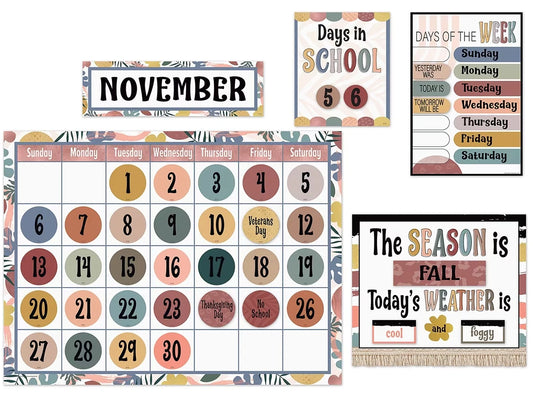 Wonderfully Wild Calendar Bulletin Board Set - US 4705