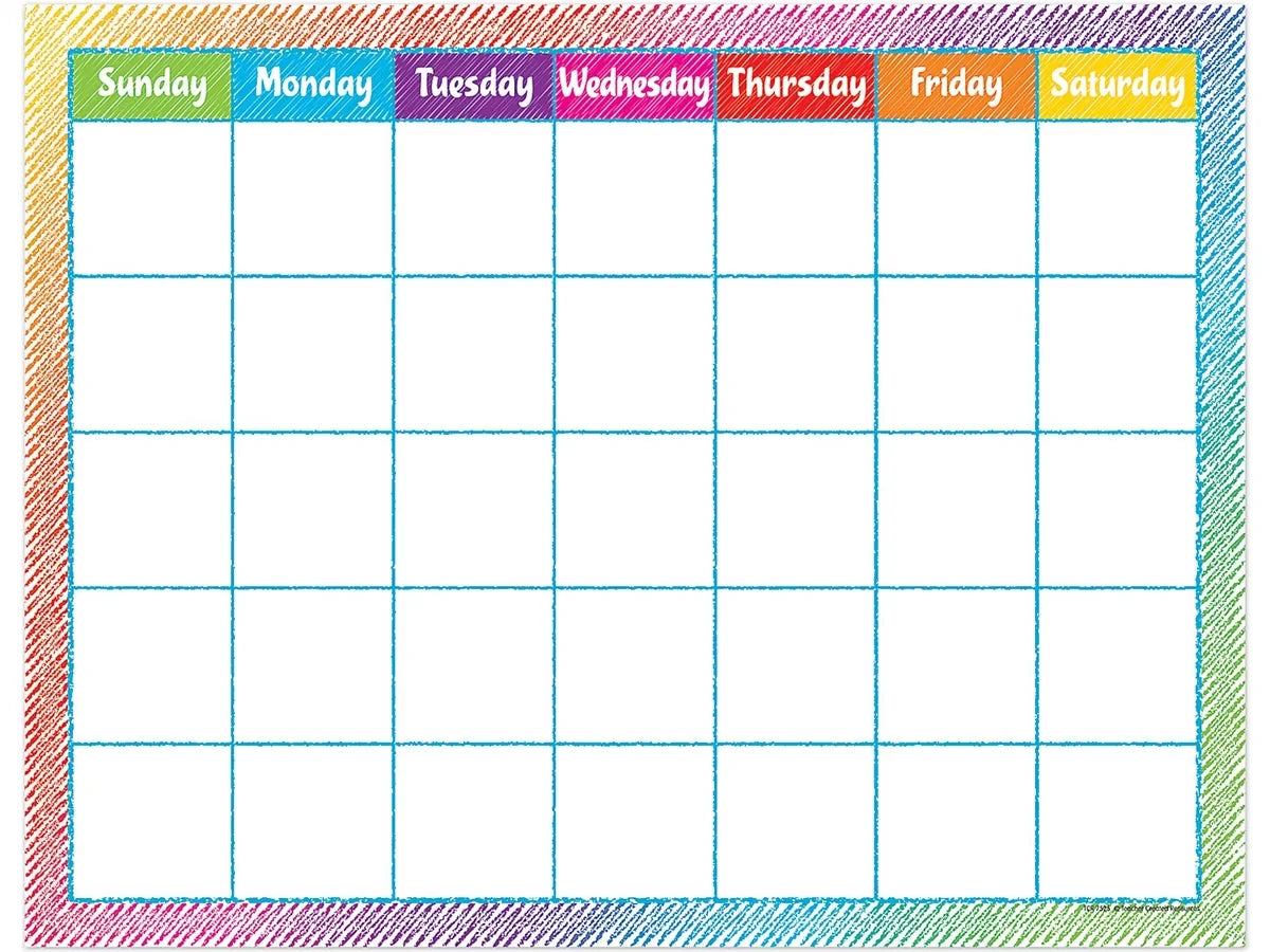Scribble Classroom Calendar - US 4992